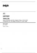 Aqa AS History 7041/2A Question Paper and Mark Scheme June23.