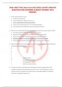 SOAL POST TEST {Post-Test-ATLS 2023} LATEST UPDATESQUESTION AND ANSWERS ALREADY GRADED 100%VERIFIED