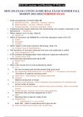 BIOS 256 EXAM 2 STUDY GUIDE REAL EXAM SUMMER FALL SESSION 2023-2024 |VERIFIED EXAM