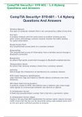 CompTIA Security+ SY0-601 - 1.4 Nyberg Questions and Answers