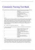 Community Nursing Test Bank