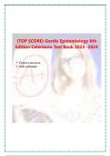 (TOP SCORE) Gordis Epidemiology 6th Edition Celentano Test Bank 2023 -2024