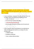 ATI MEDSURG TEST COMPILATION BUNDLE 2O23/2024