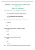 NRNP 6552:- Advanced Nurse Practice in Reproductive Health Care  MIDTERM EXAM Q& A