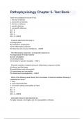 Pathophysiology Chapter 5- Test Bank  Verified answers