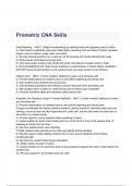 Prometric CNA Skills Questions & Answers 2023 ( A+ GRADED 100% VERIFIED)