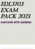 EDL3703 EXAM PACK 2023