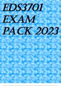 EDS3701 EXAM PACK 2023