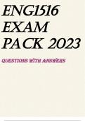 ENG1516 EXAM PACK 2023