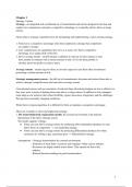 Samenvatting Business Administration - Strategic Management (Hitt, et al.) Strategy and Organisation (6011P0203Y)