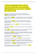 PEREGRINE FINAL EXAM 2023/2024 QUESTIONS AND ANSWERS – PEREGRINE FINAL EXAM 100% CORRECT 2023 FINAL EXAM