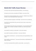 BLEA 834 Traffic Exam Review 2023 questions and verified correct answers