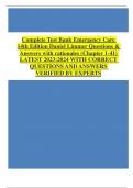 Complete Test Bank Emergency Care 14th Edition Daniel Limmer Questions & Answers with rationales (Chapter 1-41)