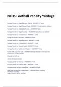 NFHS Football Penalty Yardage