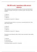 NR 509 week 1 questions with correct answers