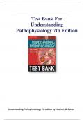 Test Bank For Understanding Pathophysiology 7th Edition