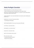 Delta Preflight Checklist exam questions and 100% correct answers