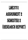 LME3701 Assignment 2 Semester 2 (RESEARCH REPORT) Footnotes and Bibliography Included!