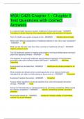 WGU C425 Chapter 1 - Chapter 5 Test Questions with Correct Answers