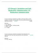 ATI Dosage Calculation and Safe Medication Administration 3.0 - Medication Administration