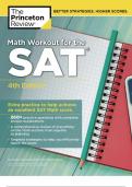 Math workout for the SAT-The princeton review