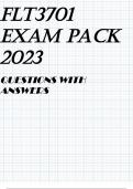 FLT3701 EXAM PACK 2023