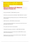 Maternal Newborn ATI, Maternal Newborn Proctor ATI 9 VERSIONS  GRADED A FHR can be heard by Doppler at: - CORRECT ANSWER 10-12 weeks GA When should you startmeasuring a woman'sfundal height? - CORRECT ANSWER After > 12 weeks GA Between 18 and 30 wee