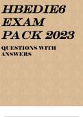 HBEDIE6 EXAM PACK 2023