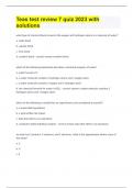 Teas test review 7 quiz 2023 with solutions
