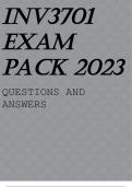 INV3701 EXAM PACK 2023