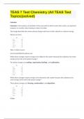 TEAS 7 Test Chemistry (All TEAS Test Topics)(solved)