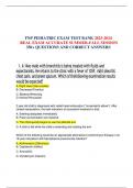 FNP PEDIATRIC EXAM TEST BANK 2023-2024  REAL EXAM ACCURATE SUMMER-FALL SESSION 350+ QUESTIONS AND CORRECT ANSWERS