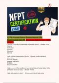 NFPT Personal Fitness Trainer Manual: The Fundamentals for CPT /Questions And Answers 100% Score!!!