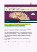 Exam 1 Anatomy of Orofacial Structures 2023 -2024 /Complete Questions And Answers (A+)