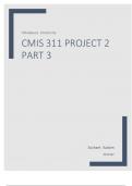 CMIS 311 PROJECT 2  Part 3 Athabasca University