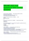 NRCME 2023 Test Questions with Correct Answers 