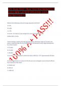 ATI TEAS TEST PRACTICE MATHEMATICS 2023 NEW LATEST UPDATED 100% RATED PASS!!!!