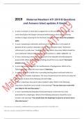 2019 Maternal Newborn ATI 2019 B Questions  and Answers latest updates A Grade