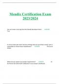 Mendix Certification Exam 2023/2024