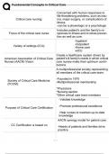 Fundamental Concepts in Critical Care