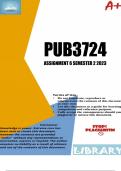 PUB3724 Assignment 6 (DETAILED ANSWERS) Semester 2 2023 (796103) - DUE 11 October 2023