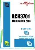 ACH3701 Assignment 2 2023
