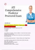 ATI Comprehensive Predictor 2 flash cards /322 Questions And Answers