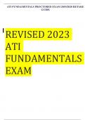 REVISED 2023 ATI FUNDAMENTALS EXAM 