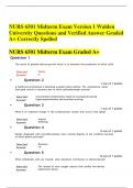 NURS 6501 Mid term Exam Version 1 Walden