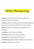 HOSA pharmacology  questions and answers latest 2023 - 2024 100% correct answers