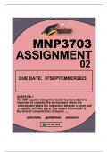 MFP1501ASSIGMENT 4 DUE 12 SEPTEMBER 2023