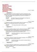 Nurs6521 Midterm Exam advanced pharmacology Questions with Answers