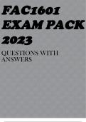 FAC1601 EXAM PACK 2023