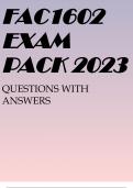 FAC1602 EXAM PACK 2023